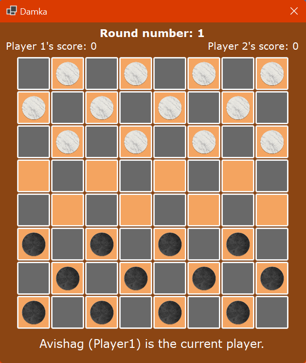 Checkers 8X8 board